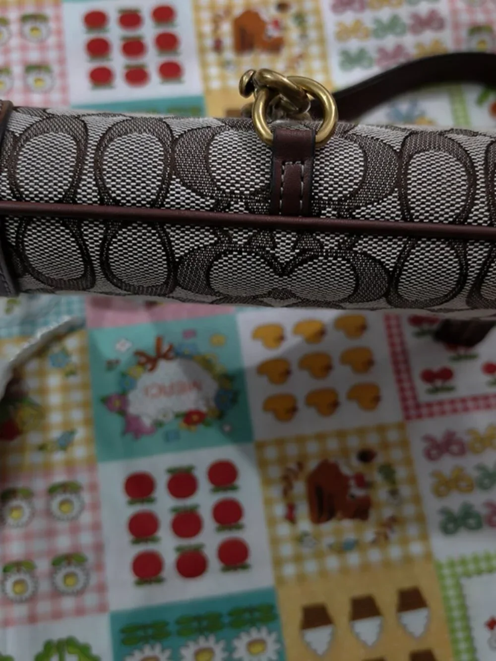 Coach Monogram Canvas Shoulder Bag - Picture 6 of 10